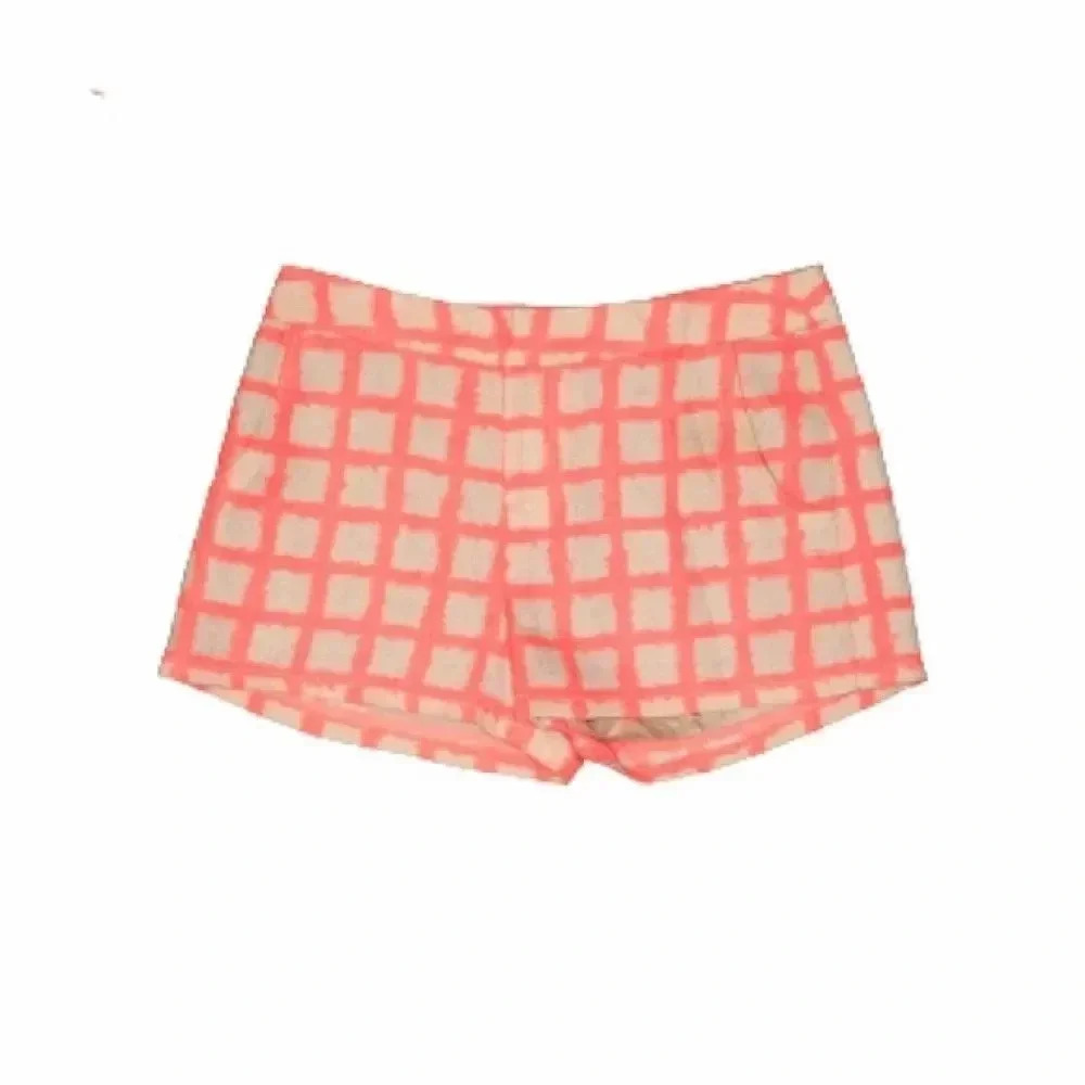 BLAQUE Label orange and cream checked shorts Size Small